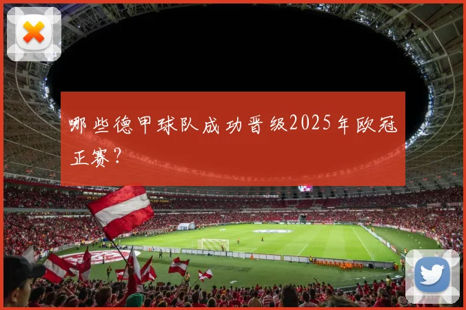 哪些德甲球队成功晋级2025年欧冠正赛？